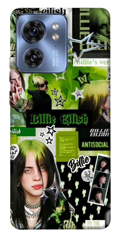 Чехол itsPrint Eilish green для Motorola Edge 40, музыка, купить оптом с доставкой