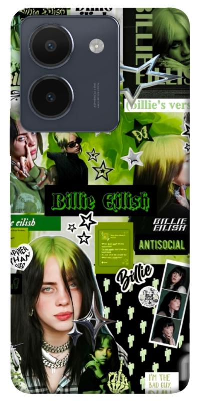 Чехол itsPrint Eilish green для Vivo Y36, музыка, купить оптом с доставкой