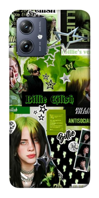 Чехол itsPrint Eilish green для Motorola Moto G54, музыка, купить оптом с доставкой
