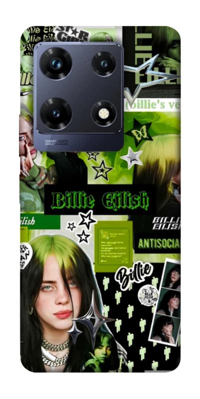 Чехол itsPrint Eilish green для Infinix Note 30 Pro, музыка, купить оптом с доставкой