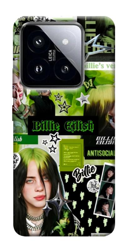 Чехол itsPrint Eilish green для Xiaomi 14 Pro, музыка, купить оптом с доставкой