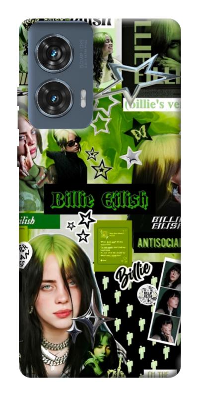 Чехол itsPrint Eilish green для Motorola Edge 50 Fusion, музыка, купить оптом с доставкой