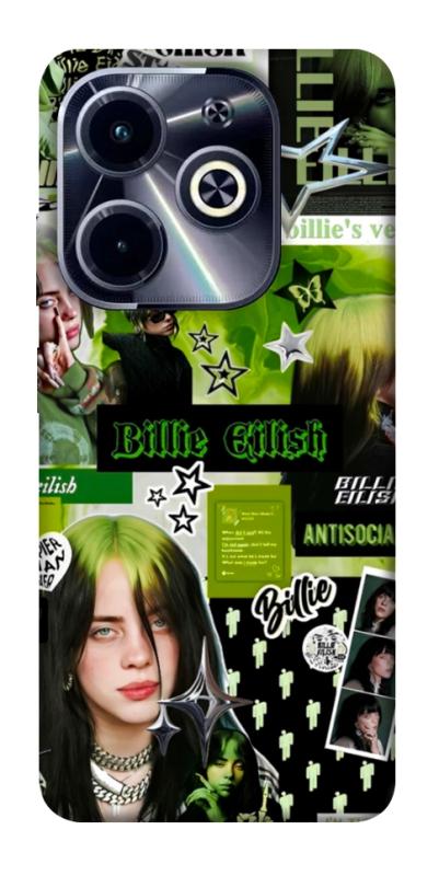 Чохол itsPrint Eilish green для Infinix Hot 40i, музика, купити оптом з доставкою