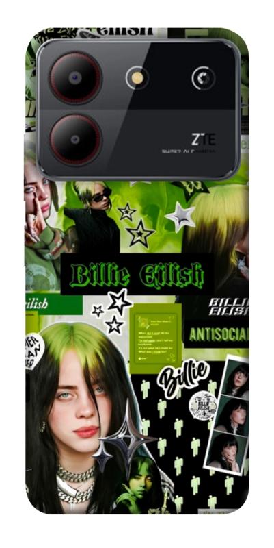 Чохол itsPrint Eilish green для ZTE Blade A54 4G, музика, купити оптом з доставкою