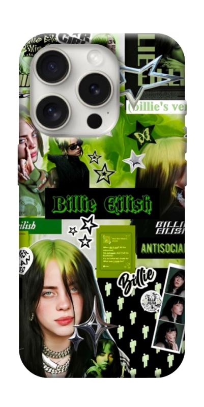 Чохол itsPrint Eilish green для Apple iPhone 16 Pro (6.3"), музика, купити оптом з доставкою