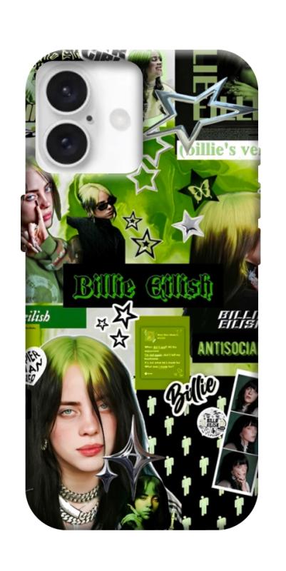 Чехол itsPrint Eilish green для Apple iPhone 16 Plus (6.7"), музыка, купить оптом с доставкой