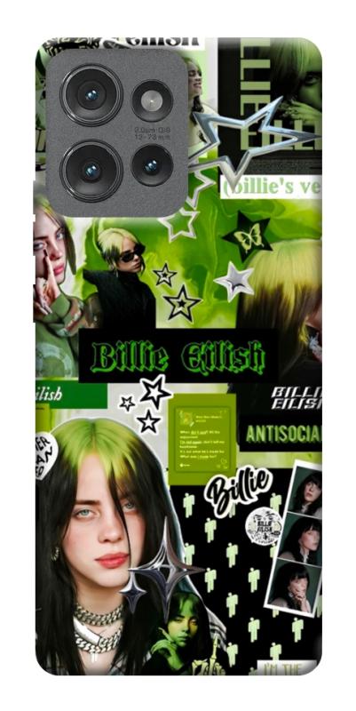 Чохол itsPrint Eilish green для Motorola Edge 50, музика, купити оптом з доставкою