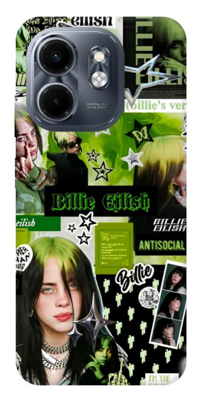 Чехол itsPrint Eilish green для Infinix Smart 9 4G / Hot 50i, музыка, купить оптом с доставкой