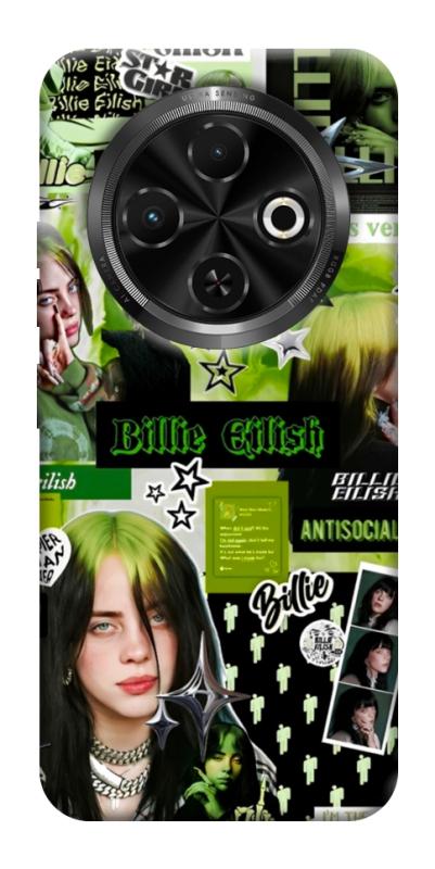 Чохол itsPrint Eilish green для TECNO Spark 30C, музика, купити оптом з доставкою