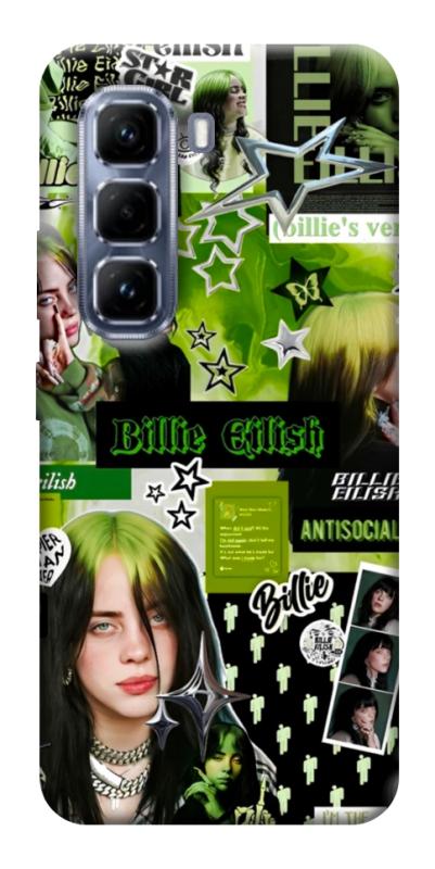 Чохол itsPrint Eilish green для Infinix Hot 50 Pro, музика, купити оптом з доставкою