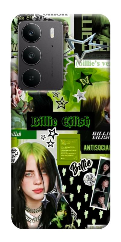Чехол itsPrint Eilish green для Realme C75, музыка, купить оптом с доставкой