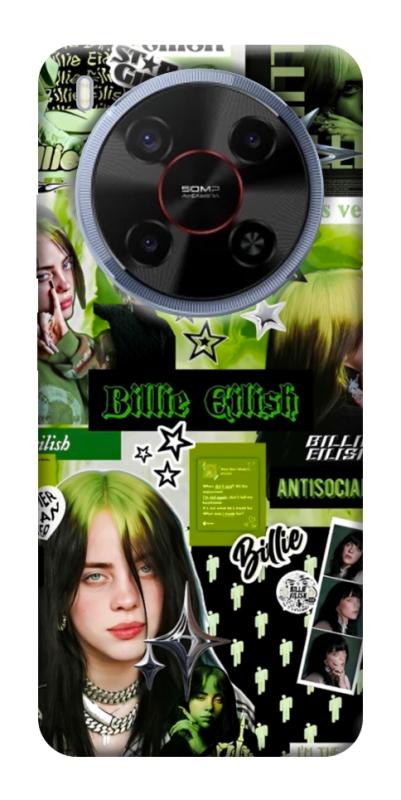 Чехол itsPrint Eilish green для ZTE Nubia V70 Max, музыка, купить оптом с доставкой