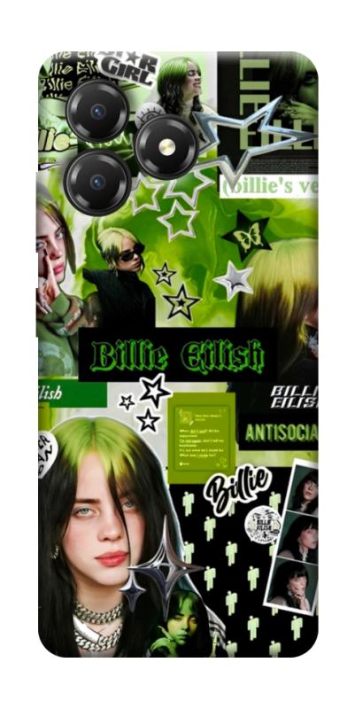 Чехол itsPrint Eilish green для ZTE Blade A36, музыка, купить оптом с доставкой