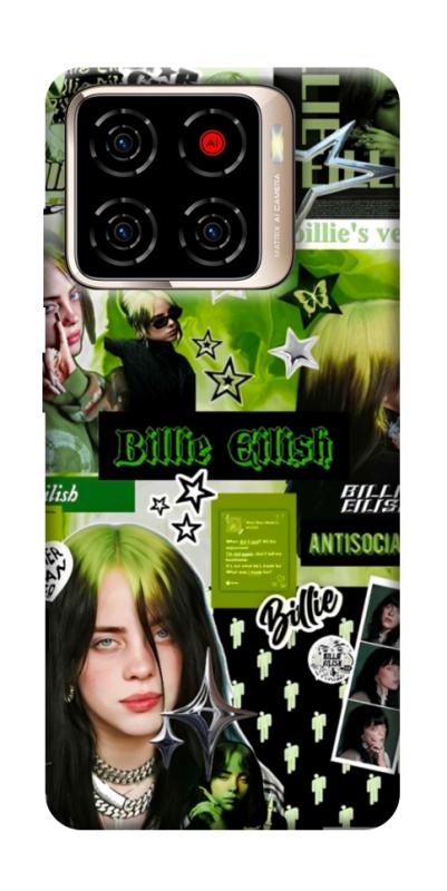 Чехол itsPrint Eilish green для ZTE Blade A56, музыка, купить оптом с доставкой