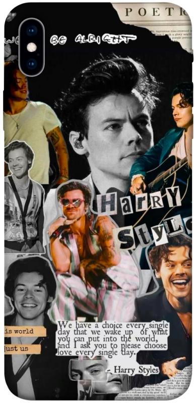 Чехол itsPrint Harry Styles для Apple iPhone XS Max (6.5"), музыка, купить оптом с доставкой