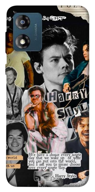 Чохол itsPrint Harry Styles для Motorola Moto E13, музика, купити оптом з доставкою