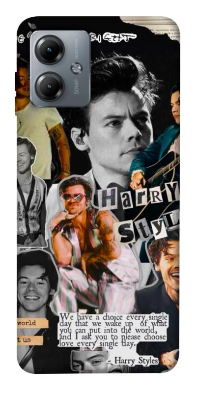 Чохол itsPrint Harry Styles для Motorola Moto G14, музика, купити оптом з доставкою