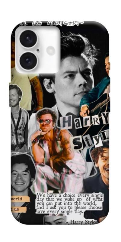 Чехол itsPrint Harry Styles для Apple iPhone 16 Plus (6.7"), музыка, купить оптом с доставкой