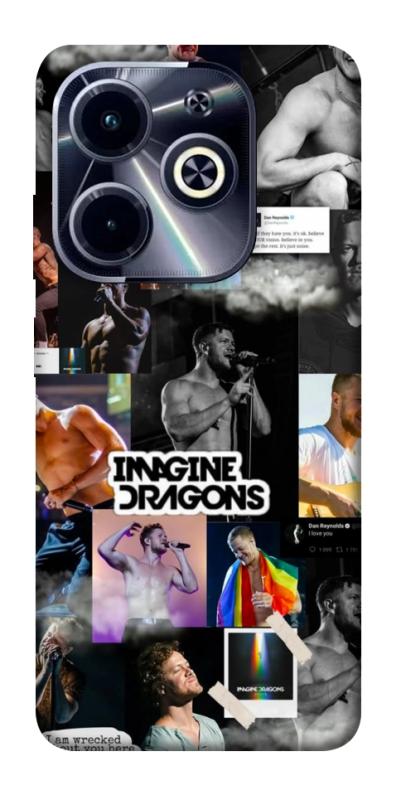 Чохол itsPrint Dragons для Infinix Hot 40i, музика, купити оптом з доставкою