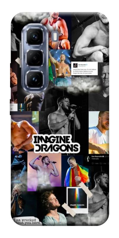 Чехол itsPrint Dragons для Infinix Hot 50 Pro, музыка, купить оптом с доставкой