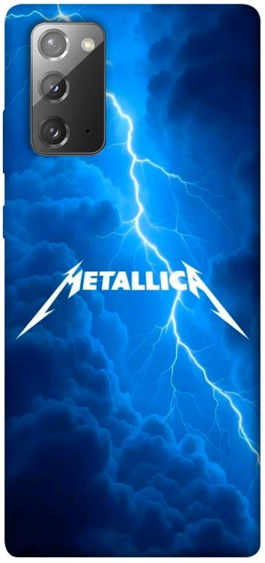Чехол itsPrint Metallica thunder для Samsung Galaxy Note 20, музыка, купить оптом с доставкой