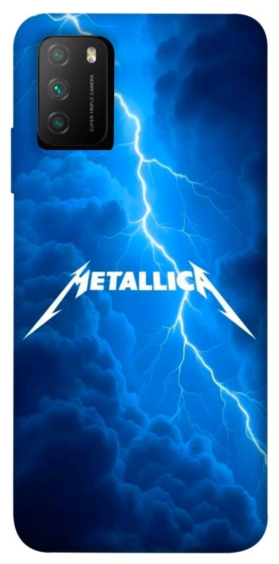 Чохол itsPrint Metallica thunder для Xiaomi Poco M3, музика, купити оптом з доставкою