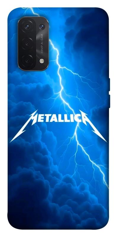 Чохол itsPrint Metallica thunder для Oppo A54 4G, музика, купити оптом з доставкою