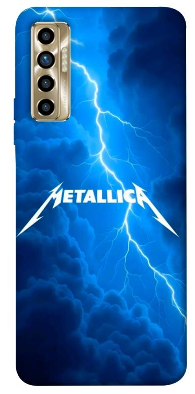 Чохол itsPrint Metallica thunder для TECNO Camon 17P, музика, купити оптом з доставкою
