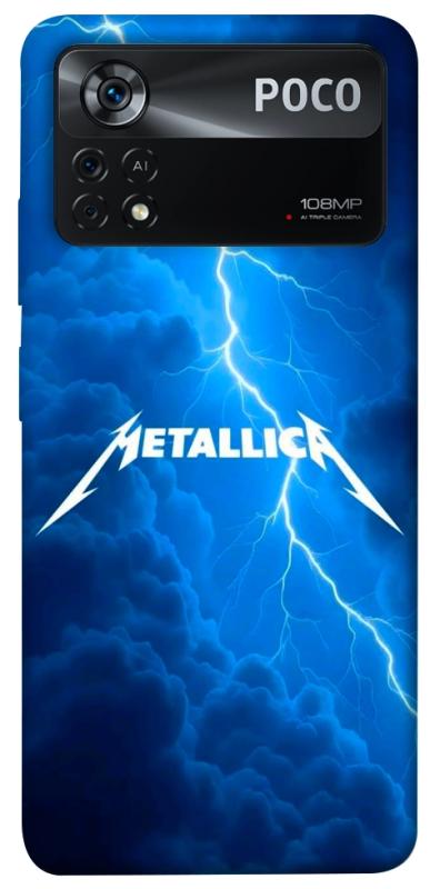 Чехол itsPrint Metallica thunder для Xiaomi Poco X4 Pro 5G, музыка, купить оптом с доставкой