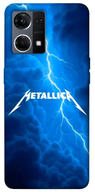 Чохол itsPrint Metallica thunder для Oppo Reno 7 4G, музика, купити оптом з доставкою