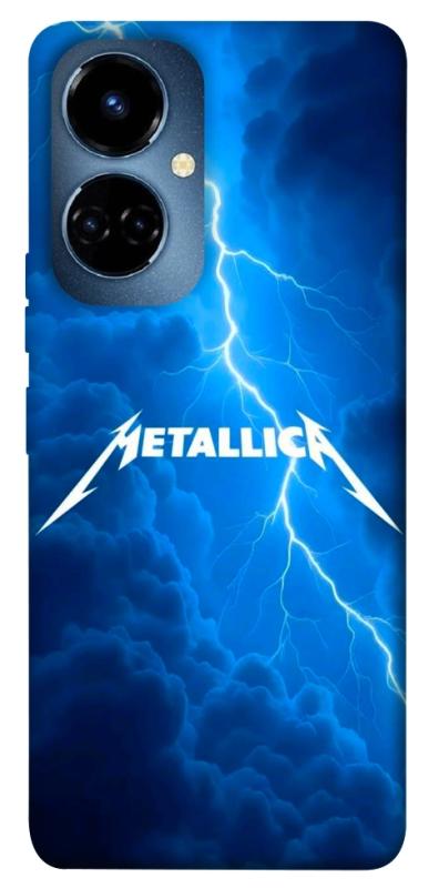 Чохол itsPrint Metallica thunder для TECNO Camon 19 (CI6n) / 19 Pro (CI8n), музика, купити оптом з доставкою