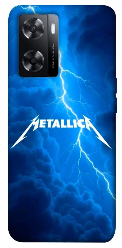 Чехол itsPrint Metallica thunder для Oppo A57s, музыка, купить оптом с доставкой