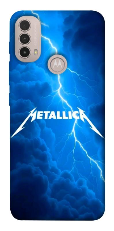 Чохол itsPrint Metallica thunder для Motorola Moto E40, музика, купити оптом з доставкою