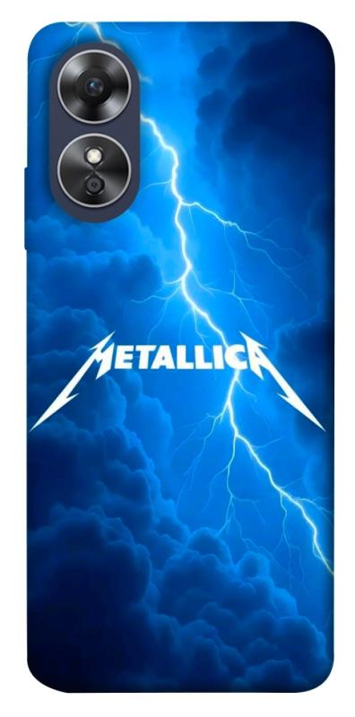 Чехол itsPrint Metallica thunder для Oppo A17, музыка, купить оптом с доставкой