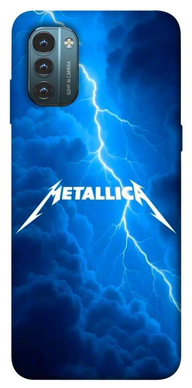 Чехол itsPrint Metallica thunder для Nokia G21, музыка, купить оптом с доставкой