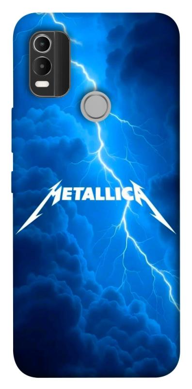 Чохол itsPrint Metallica thunder для Nokia C21 Plus, музика, купити оптом з доставкою