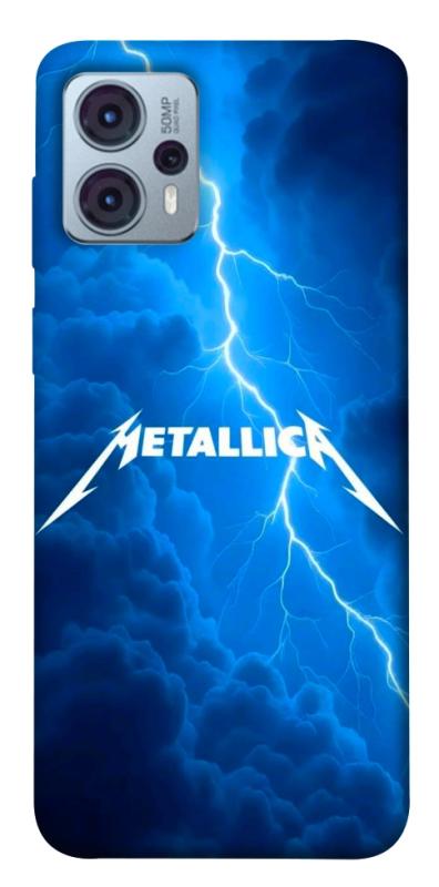 Чохол itsPrint Metallica thunder для Motorola Moto G23, музика, купити оптом з доставкою