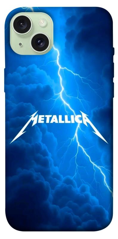 Чехол itsPrint Metallica thunder для Apple iPhone 15 Plus (6.7"), музыка, купить оптом с доставкой