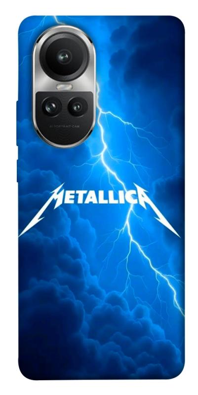 Чохол itsPrint Metallica thunder для Oppo Reno 10, музика, купити оптом з доставкою
