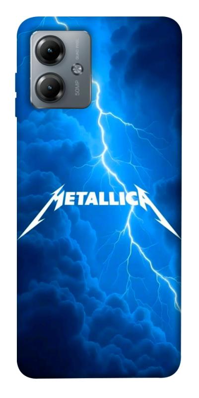 Чехол itsPrint Metallica thunder для Motorola Moto G14, музыка, купить оптом с доставкой