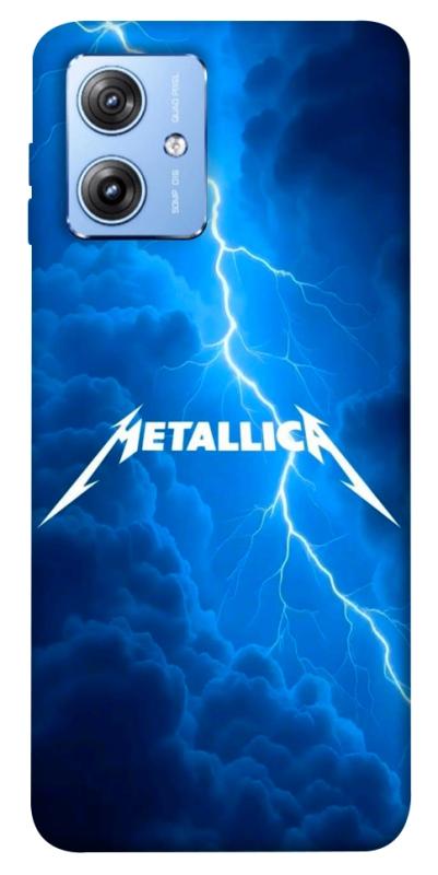 Чехол itsPrint Metallica thunder для Motorola Moto G84, музыка, купить оптом с доставкой