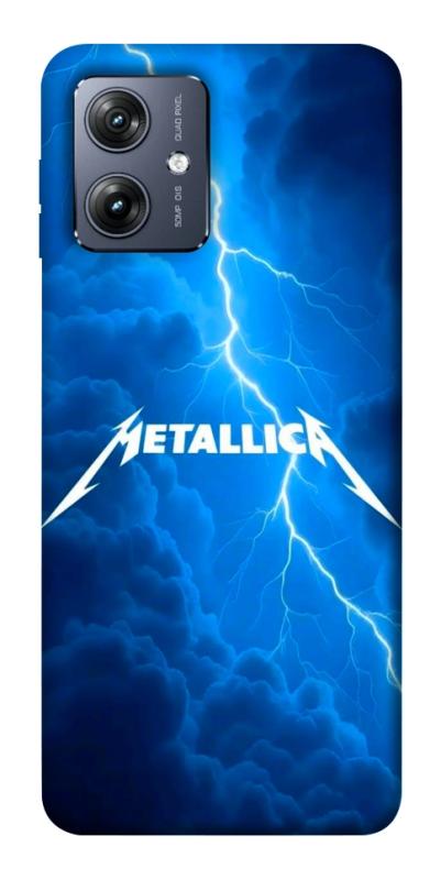 Чехол itsPrint Metallica thunder для Motorola Moto G54, музыка, купить оптом с доставкой