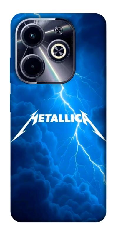 Чохол itsPrint Metallica thunder для Infinix Hot 40i, музика, купити оптом з доставкою