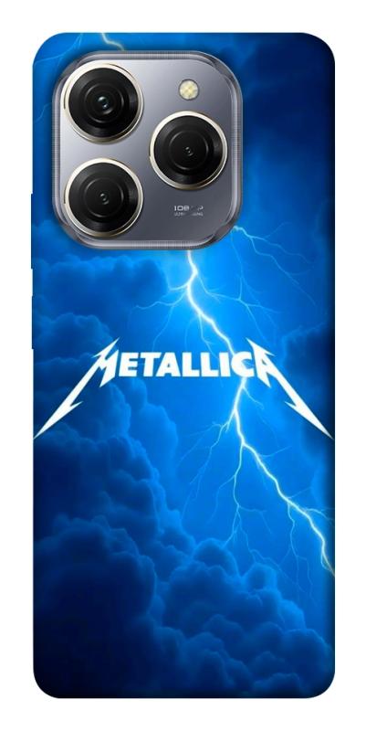 Чохол itsPrint Metallica thunder для TECNO Spark 20 Pro, музика, купити оптом з доставкою