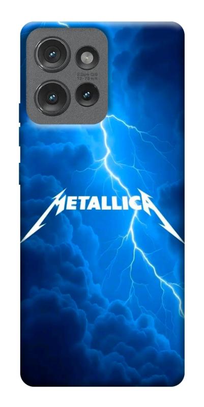 Чохол itsPrint Metallica thunder для Motorola Edge 50, музика, купити оптом з доставкою