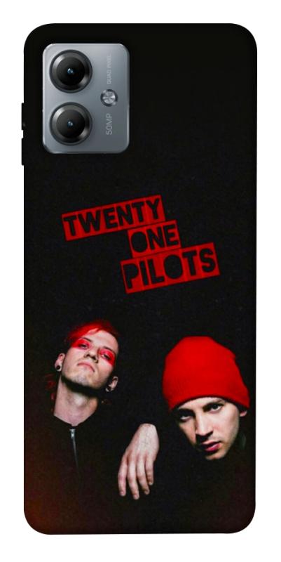 Чехол itsPrint Twenty one pilots для Motorola Moto G14, музыка, купить оптом с доставкой