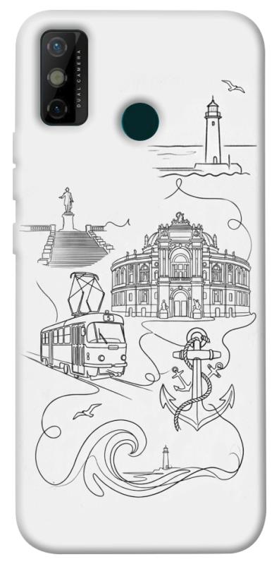 Чехол itsPrint Odesa spirit для TECNO Spark 6 Go, love ukraine, купить оптом с доставкой