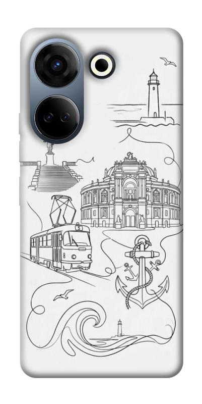 Чохол itsPrint Odesa spirit для TECNO Camon 20 Pro (CK7n), love ukraine, купити оптом з доставкою