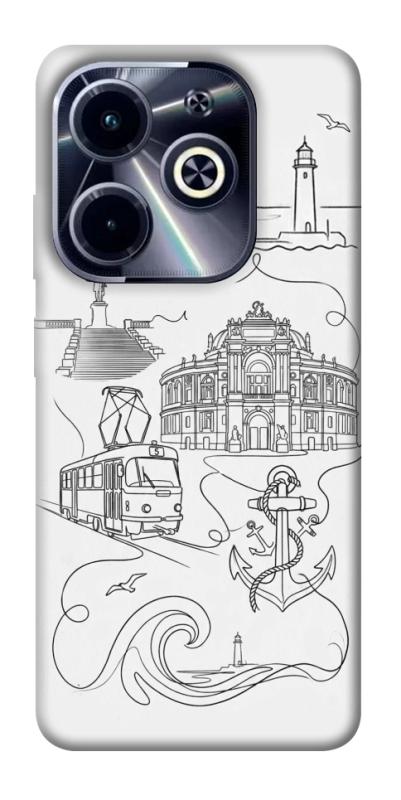 Чехол itsPrint Odesa spirit для Infinix Hot 40i, love ukraine, купить оптом с доставкой