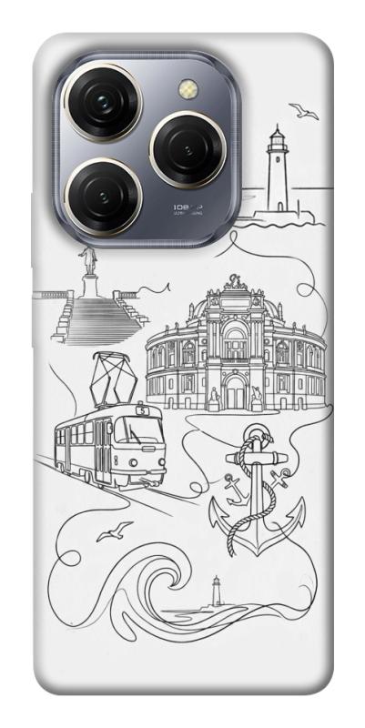 Чехол itsPrint Odesa spirit для TECNO Spark 20 Pro, love ukraine, купить оптом с доставкой
